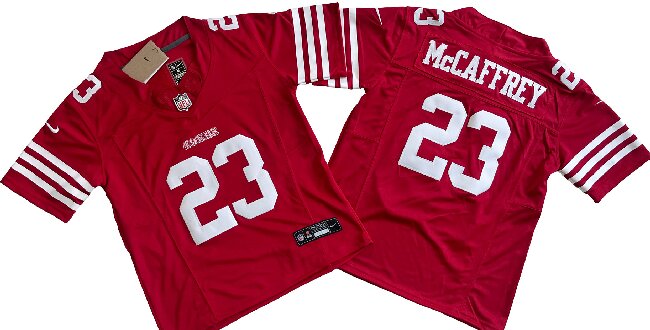 Youth San Francisco 49ers 23# Christian McCaffrey  Vapor F.U.S.E. Limited Jers