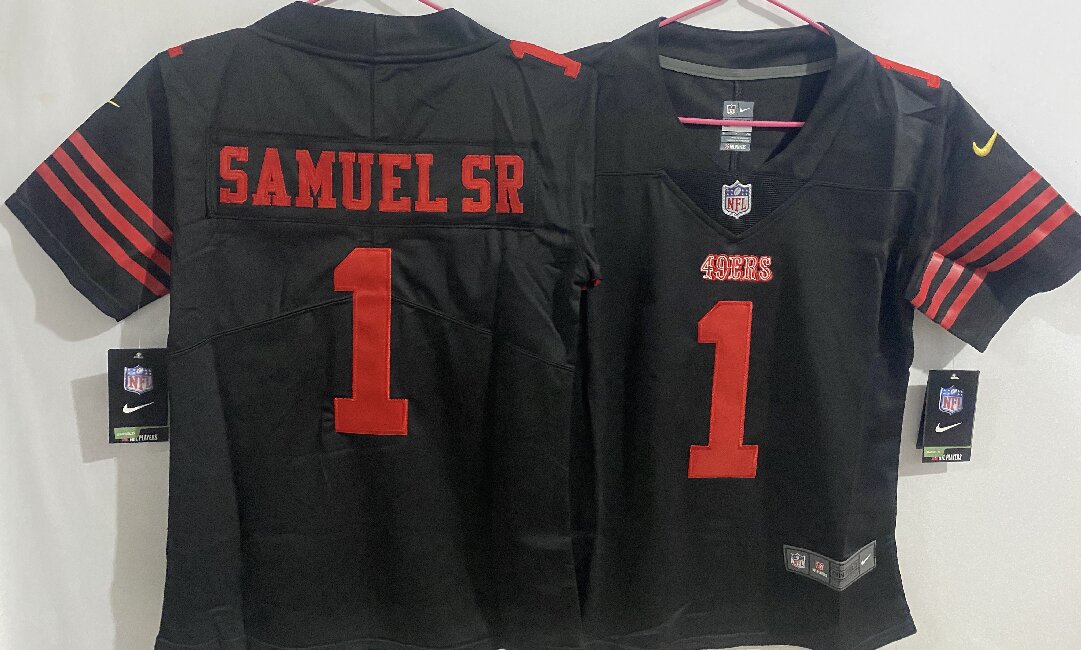 Youth San Francisco 49ers #1 Deebo Samuel Sr. Black Vapor Untouchable Stitched Jersey(Run Small)
