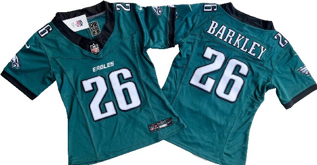 Youth Philadelphia Eagles 26# Saquon Barkley Midnight Green Vapor F.U.S.E. Limited Jersey