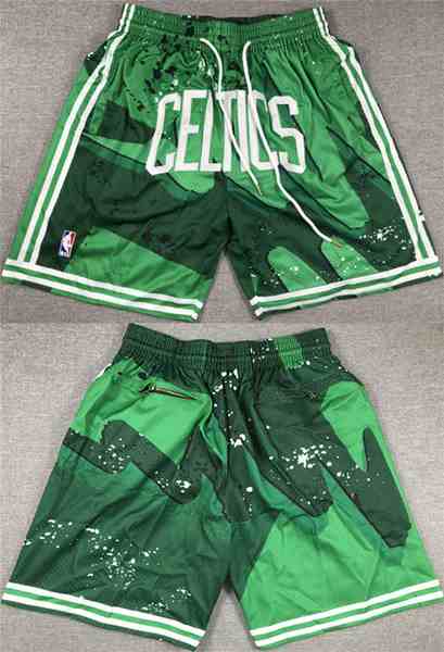 Men's Boston Celtics Green Shorts