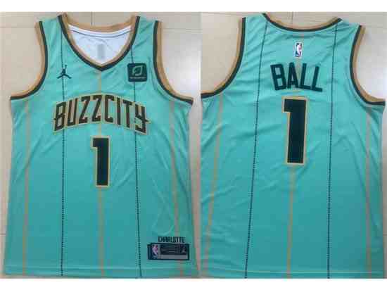 Charlotte Hornets #1 LaMelo Ball Teal City Edition Swingman Jersey