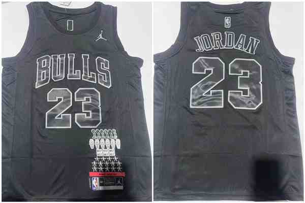 Men's Chicago Bulls #23 Michael Jordan Black Stitched Basketball  Jersey