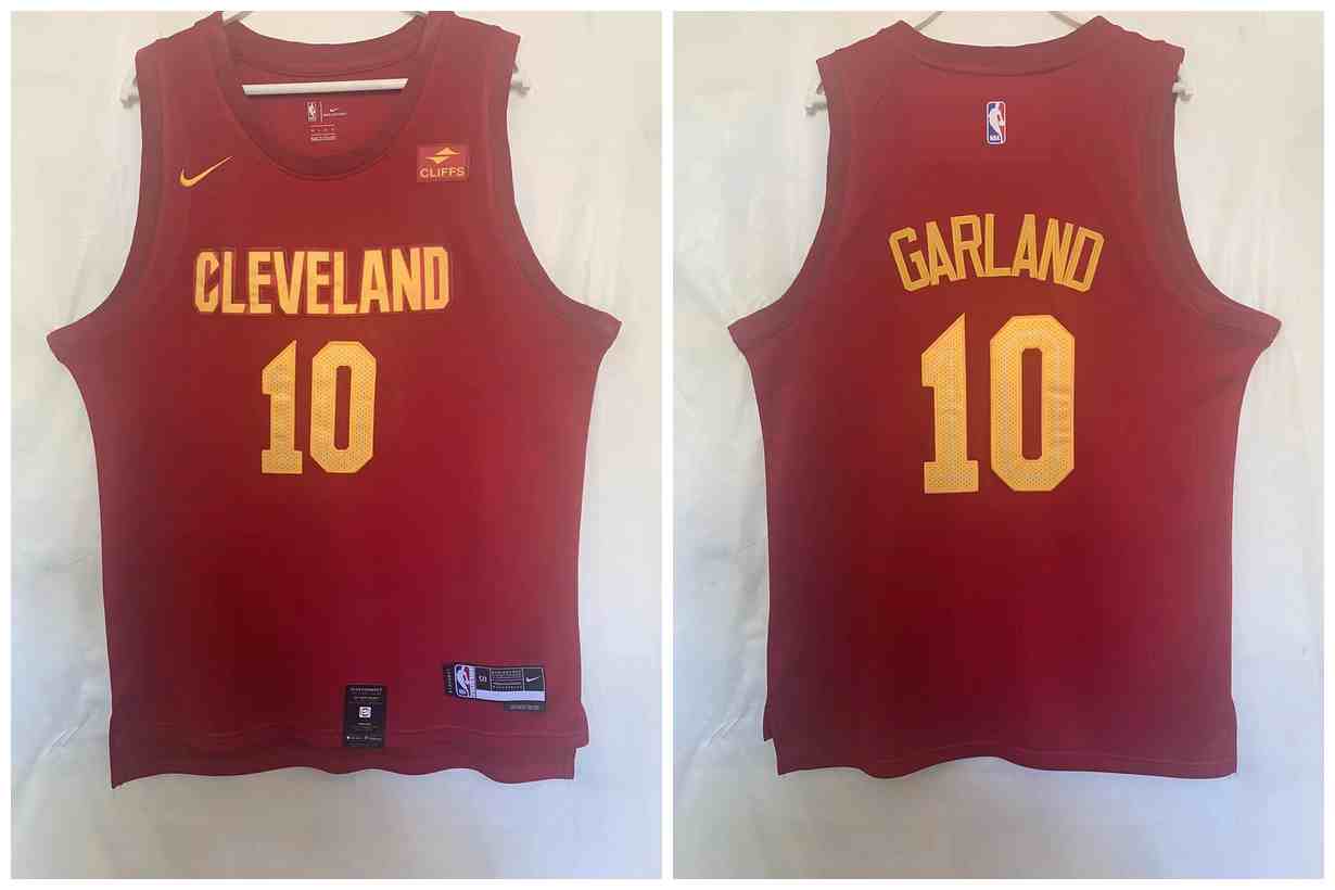 Cavaliers 10 Darius Garland Red 2022-23 Nike Swingman Jersey