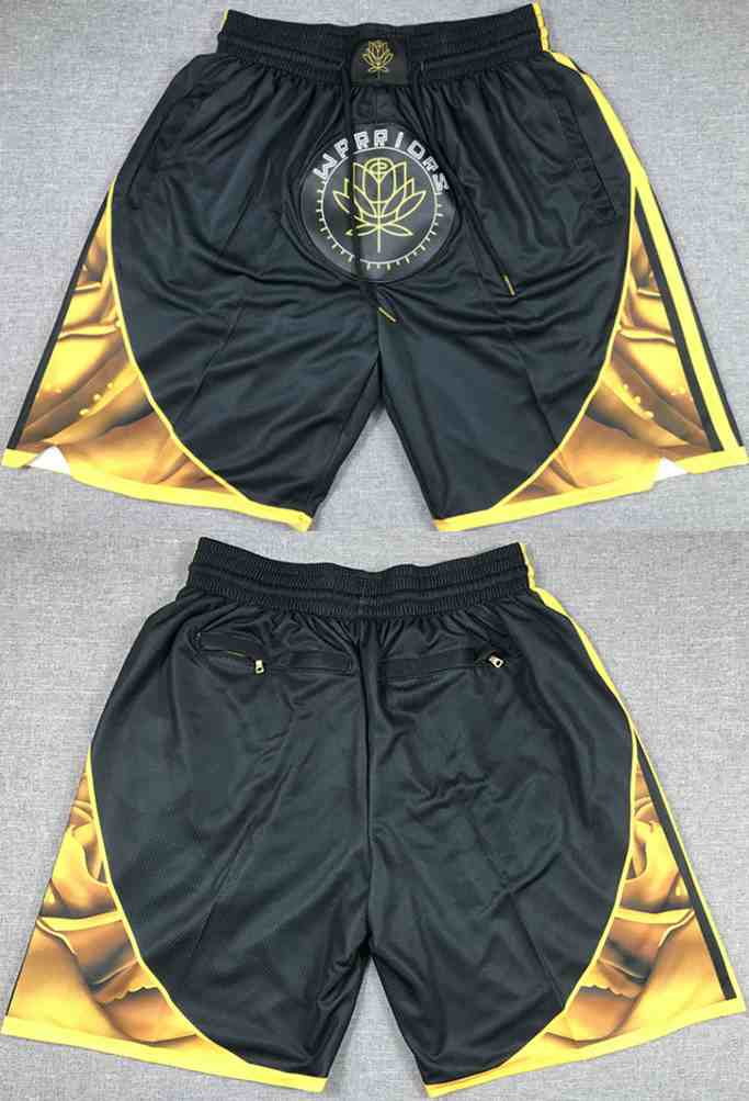 Men's Golden State Warriors Black City Edition Shorts