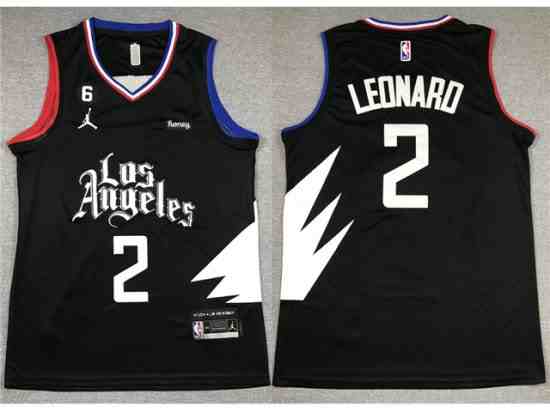 Los Angeles Clippers #2 Kawhi Leonard 2022-23 Black Statement Edition Swingman Jersey
