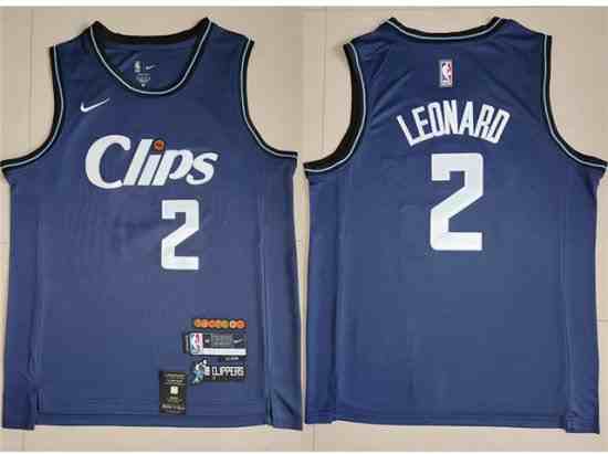 Los Angeles Clippers #2 Kawhi Leonard 2023-24 Black City Edition Swingman Jersey