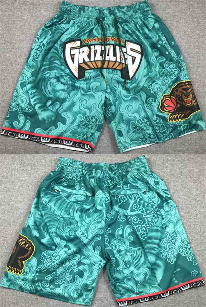 Men's Memphis Grizzlies Aqua Shorts