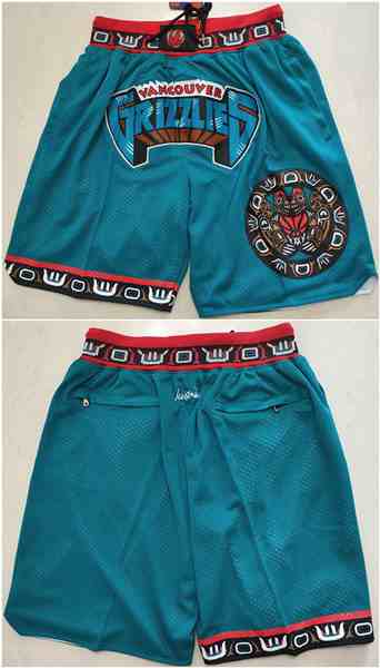 Men's Memphis Grizzlies Teal Shorts