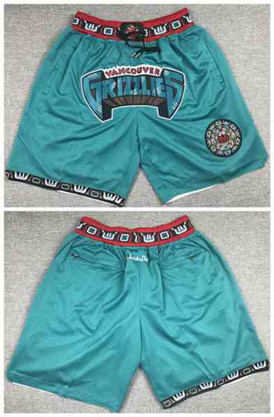 Men's Memphis Grizzlies  Teal Shorts