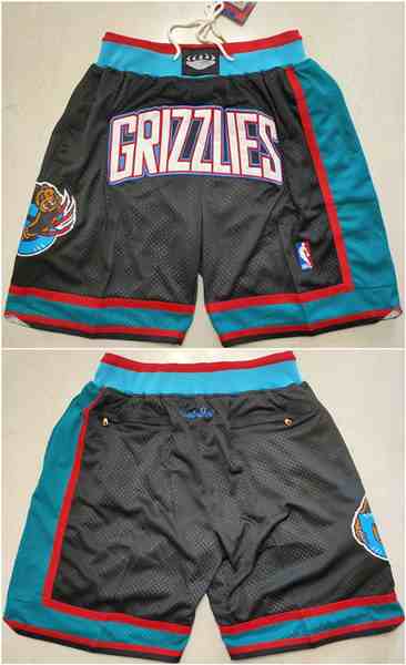 Men's Memphis Grizzlies  Black Shorts