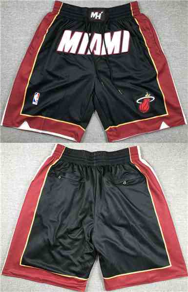 Men's Miami Heat Black Shorts