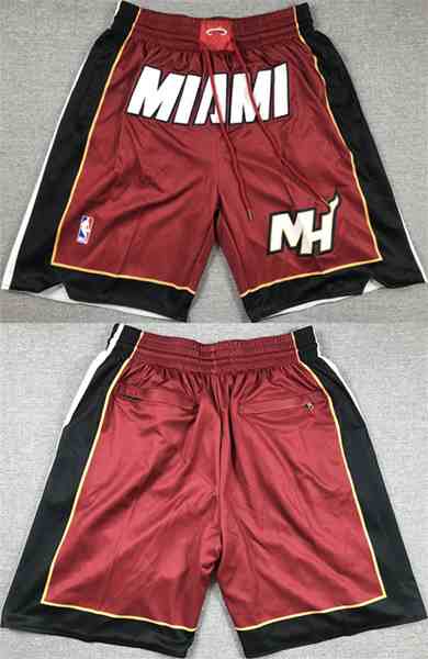 Men's Miami Heat Red Shorts