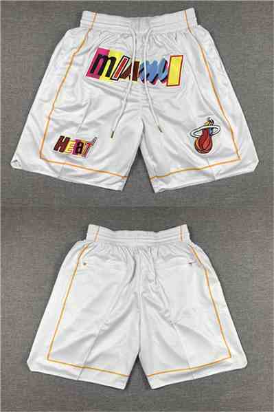 Men's Miami Heat 2022-23 White City Edition Shorts