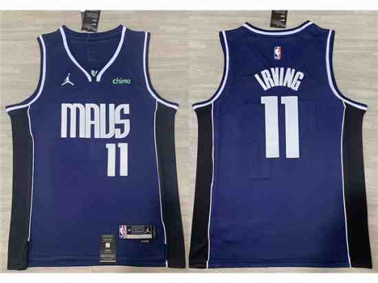 Dallas Mavericks #11 Kyrie Irving 2022-23 Navy Statement Swingman Jersey