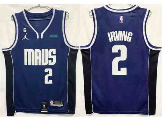 Dallas Mavericks #2 Kyrie Irving 2022-23 Navy Statement Swingman Jersey