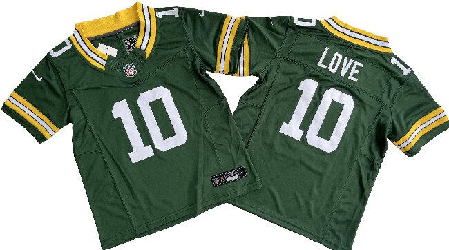 Youth Green Bay Packers #10 Jordan Love Green Vapor F.U.S.E. Limited Jersey
