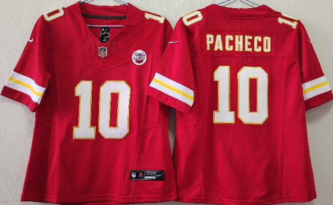 Women's Kansas City Chiefs #10 Isiah Pacheco Red Vapor F.U.S.E. Limited Jersey