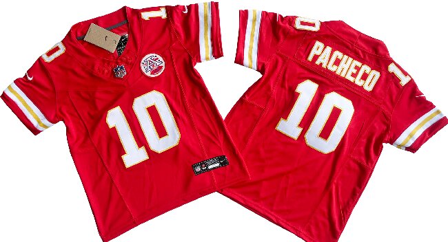 Youth Kansas City Chiefs #10 Isiah Pacheco Red Vapor F.U.S.E. Limited Jersey