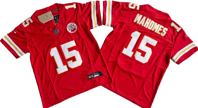 Youth Kansas City Chiefs #15 Patrick Mahomes Red Vapor F.U.S.E. Limited Jersey