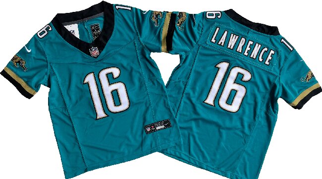 Youth Jacksonville Jaguars #16 Trevor Lawrence Teal Prowler Throwback Vapor F.U.S.E. Limited Jersey