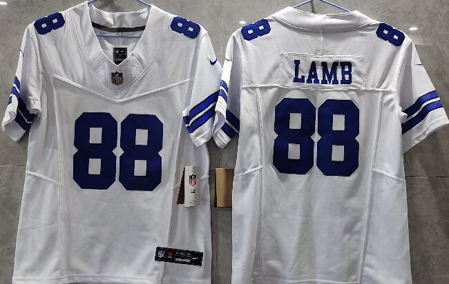 Youth  Dallas Cowboys #88 CeeDee Lamb White  F.U.S.E. Limited Stitched Jersey(Run Small)