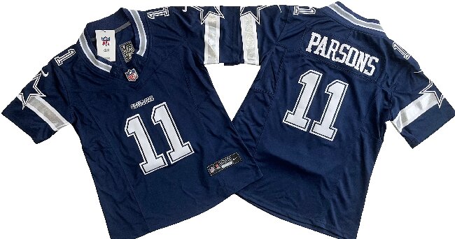 Women's Dallas Cowboys #11  Micah Parsons Navy  F.U.S.E. Limited Stitched Jersey(Run Small)