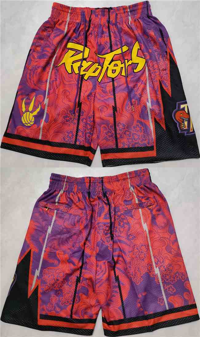 Men's Toronto Raptors Red Mitchell&Ness Shorts