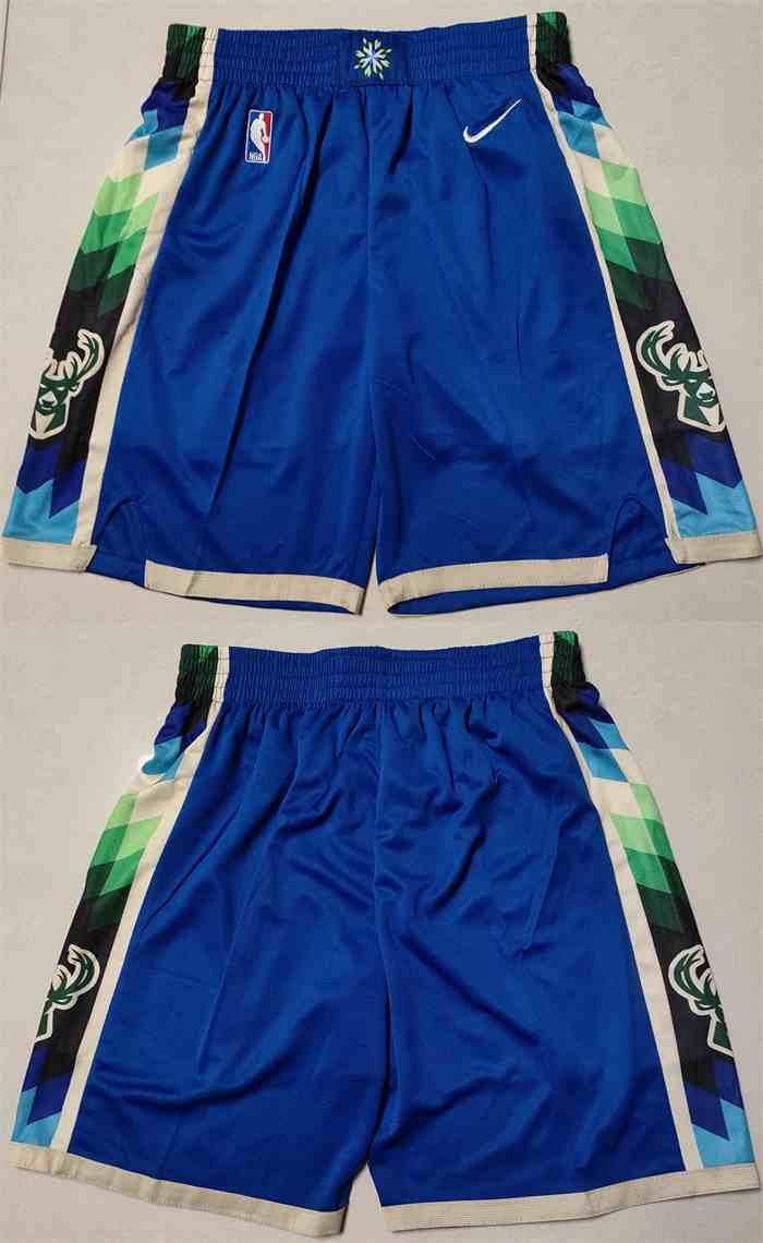 Men's Milwaukee Bucks Blue Shorts