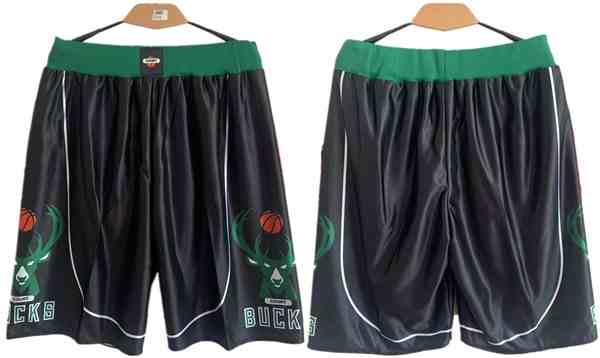 Men's Milwaukee Bucks Black Shorts