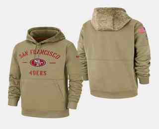 Men's San Francisco 49ers 2019 Salute to Service Sideline Therma Pullover Hoodie