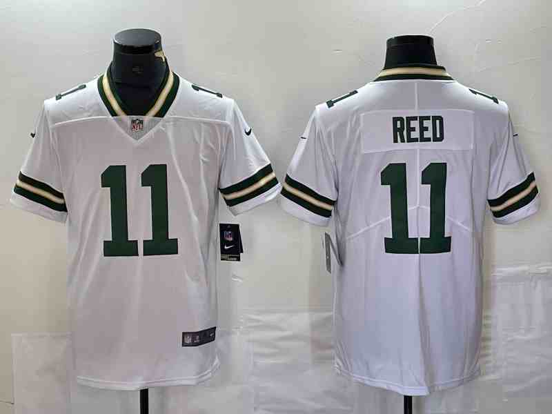 Men's Green Bay Packers #11 Jayden Reed White Vapor Untouchable Football Stitched Jersey