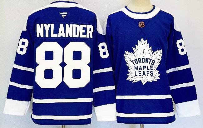 Men's Toronto Maple Leafs #88 William Nylander Blue Reverse Retro Stitched Jersey