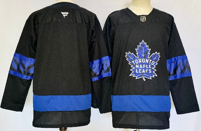 Men's Toronto Maple Leafs  Black 2024-25 Alternate Stitched Hockey Jersey