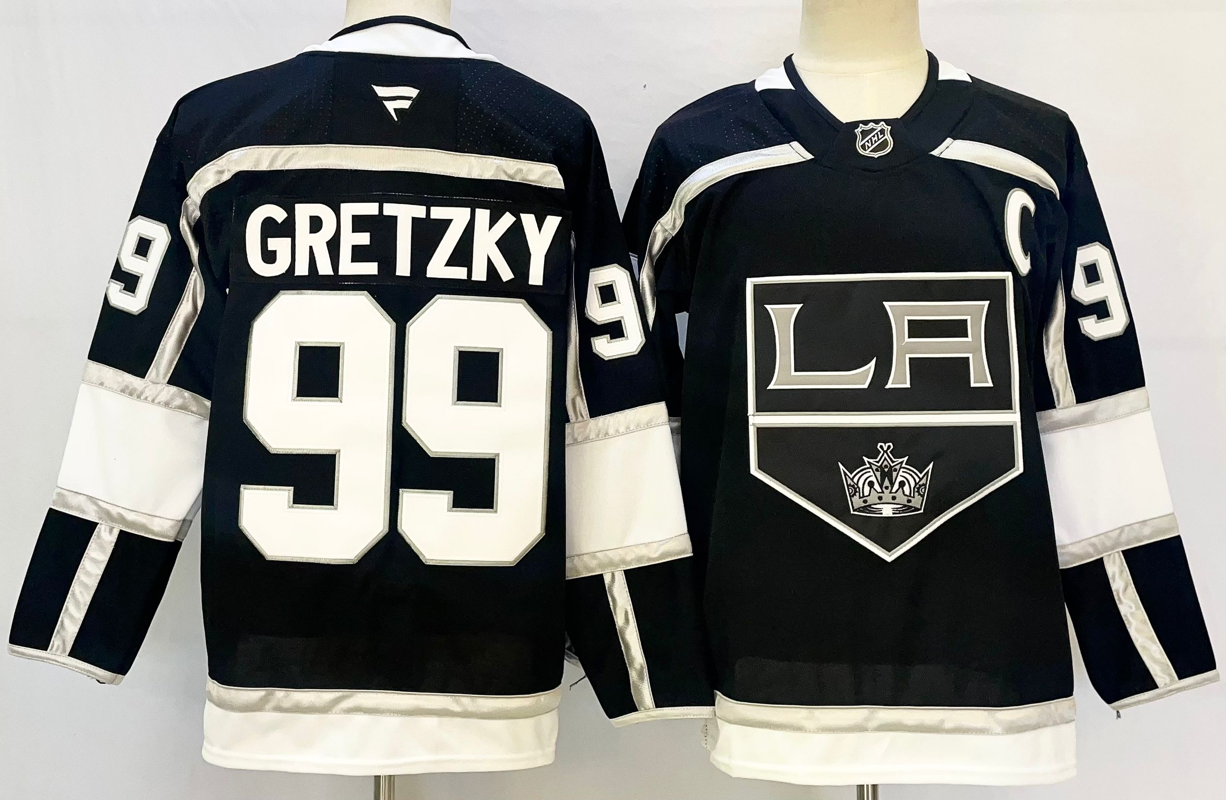 Men's Los Angeles Kings #99 Wayne Gretzky Black 2024-25 Stitched Jersey
