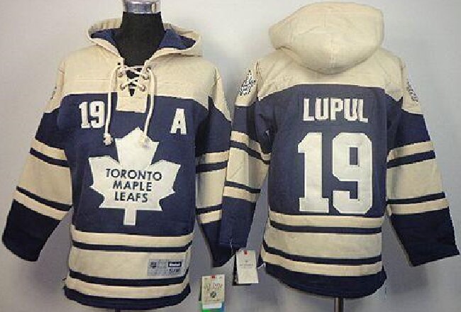 Maple Leafs #19 Joffrey Lupul Blue Sawyer Hooded Sweatshirt Stitched Youth NHL Jersey