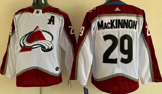 Youth Colorado Avalanche #29 Nathan MacKinnon With A Ptach White Stitched Jersey