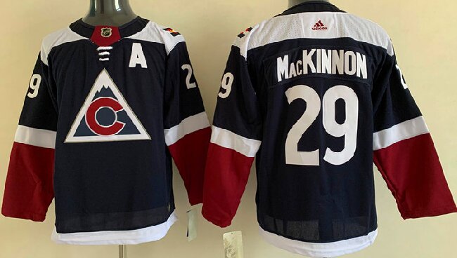 Youth Colorado Avalanche #29 Nathan MacKinnon Navy 2024-25 Alternate Stitched Jersey