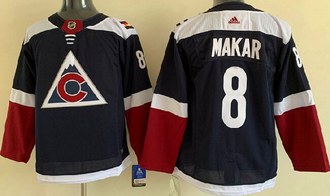 Youth Colorado Avalanche #8 Cale Makar Navy 2024-25 Alternate Stitched Jersey