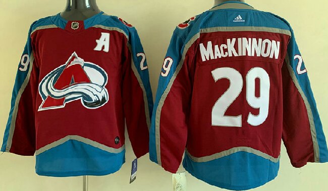 Youth Colorado Avalanche #29 Nathan MacKinnon With A Ptach Burgundy Stitched Jersey