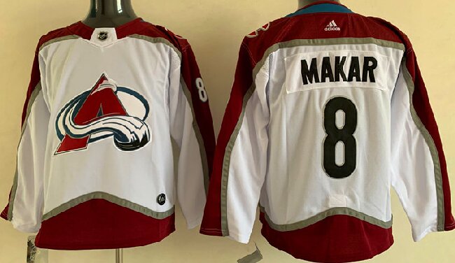 Youth Colorado Avalanche #8 Cale Makar White Stitched Jersey