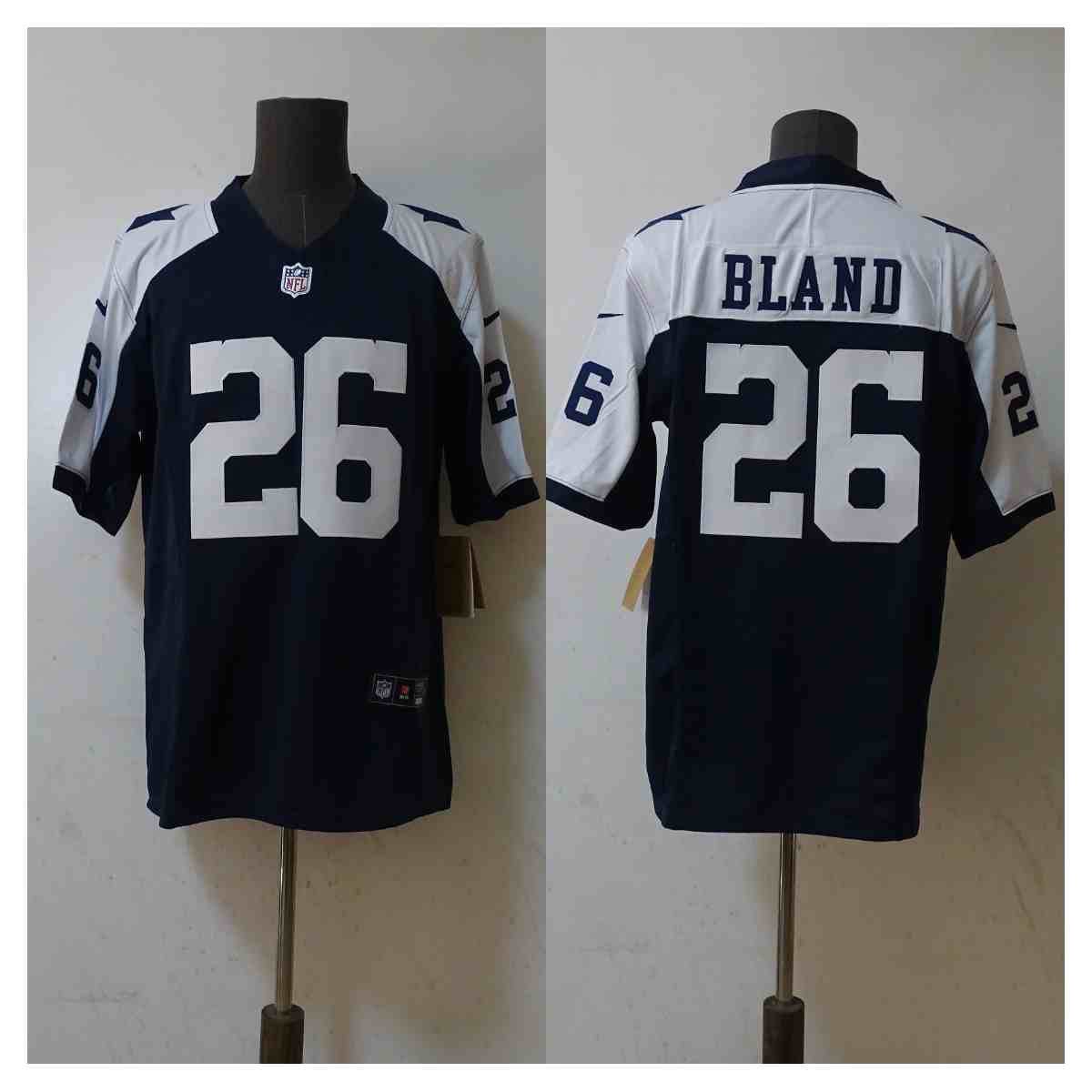 Men's Dallas Cowboys #26 DaRon Bland WhiteNavy 2023 F.U.S.E. Vapor Untouchable Limited Football Stitched Jersey