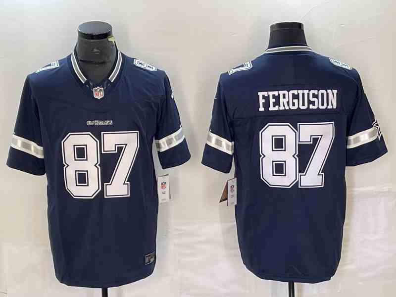 Men's Dallas Cowboys #87 Jake Ferguson Navy 2023 F.U.S.E. Vapor Untouchable Limited Football Stitched Jersey