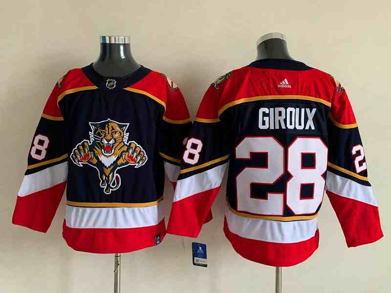 Mens Nhl Florida Panthers #28 Claude Giroux Blue  Reverse Retro Alternate Adidas Jersey