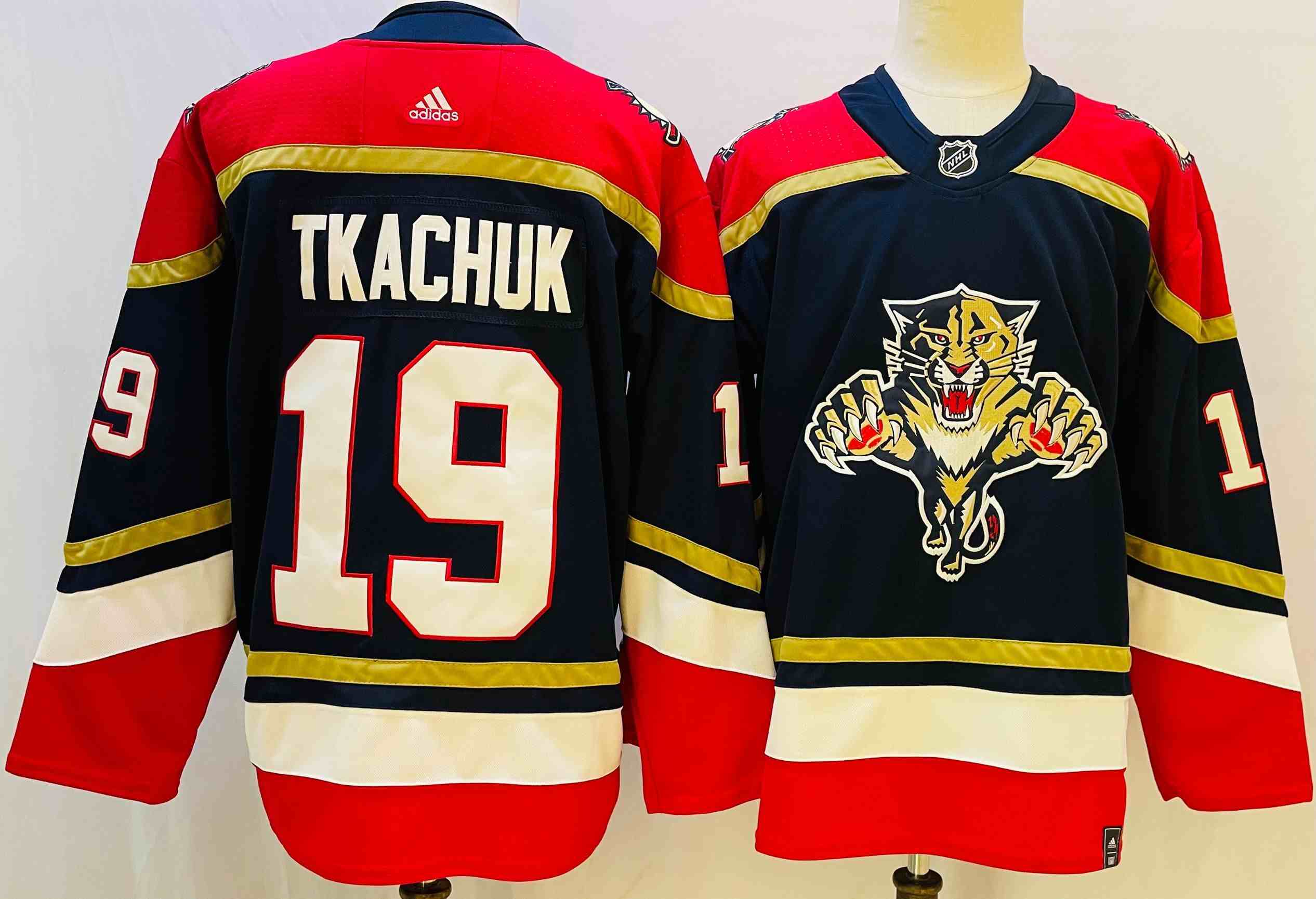 Men's Florida Panthers #19 Matthew Tkachuk Navy Reverse Retro Stitched Jersey