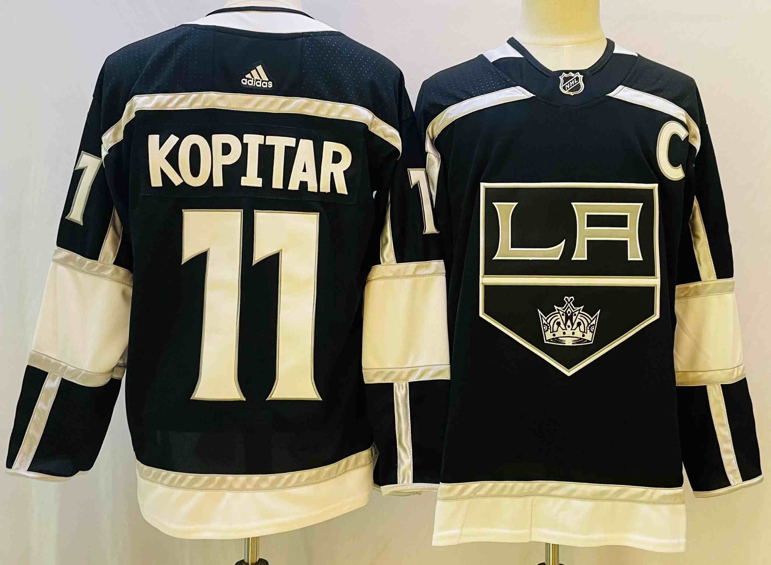 Mens Nhl Los Angeles Kings #11 Anze Kopitar 2022 Black Home Adidas Jersey