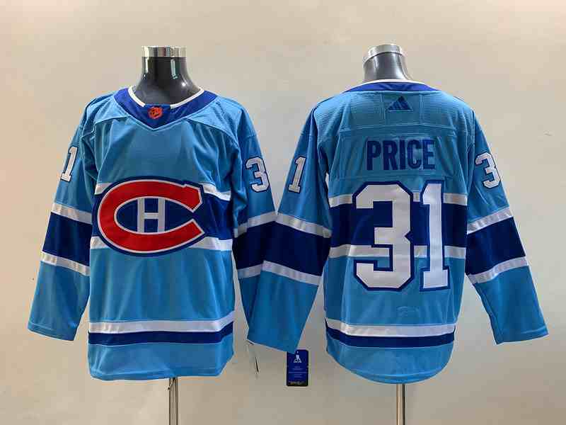 Men's Montreal Canadiens #31 Carey Price 2022-23 Reverse Retro Stitched Jersey