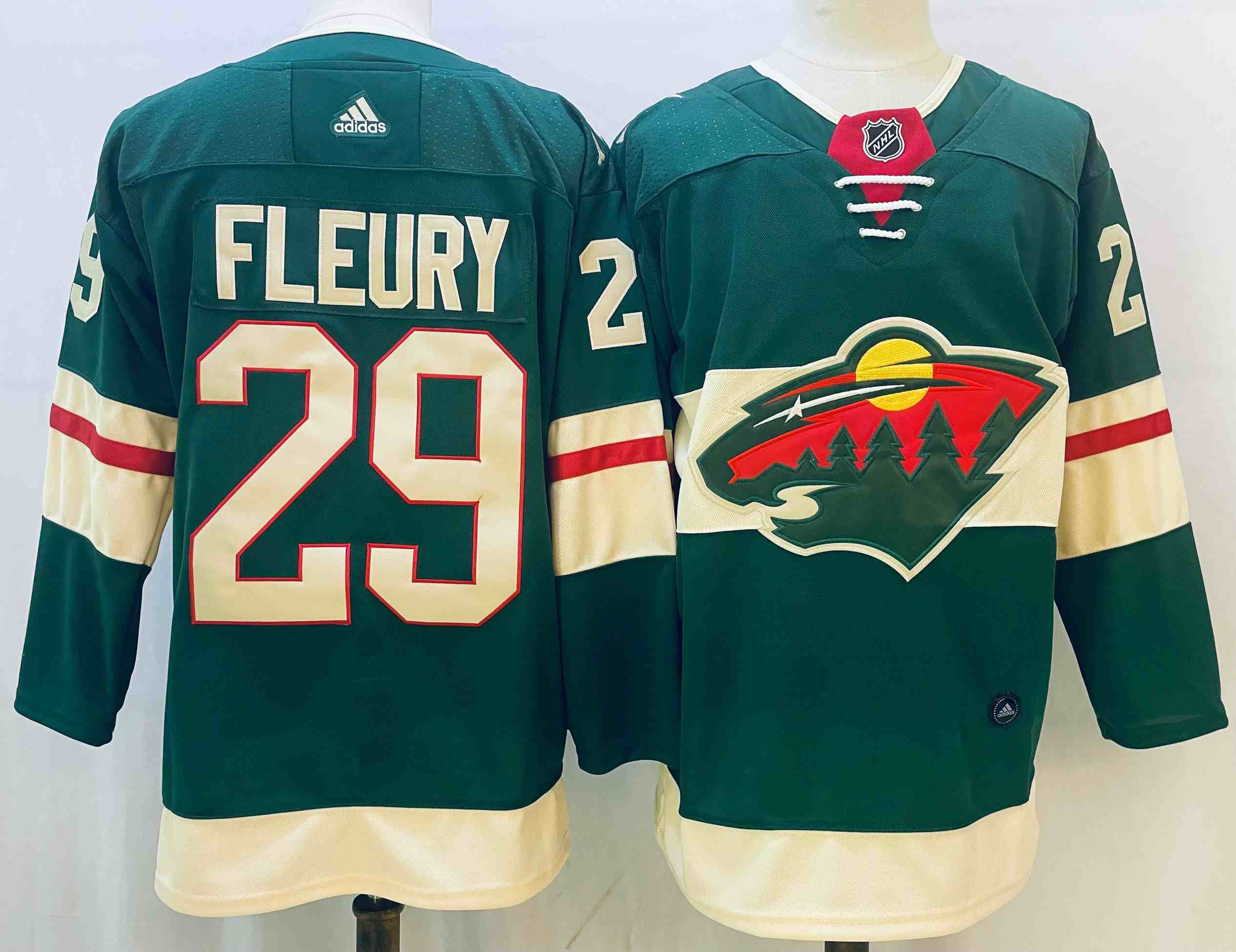 Men's Minnesota Wild #29 Marc-Andre Fleury Stitched Jersey