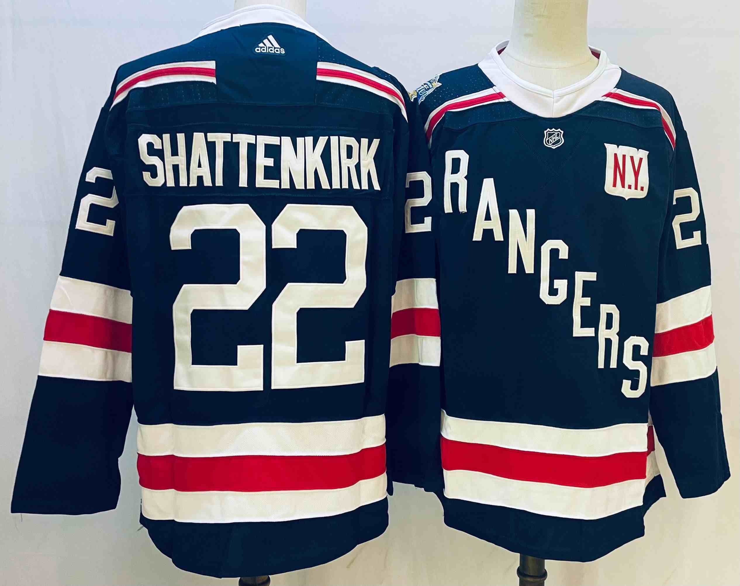 Men's New York Rangers #22 Jonny Brodzinski  Navy Winter Classic Home Stitched Jersey