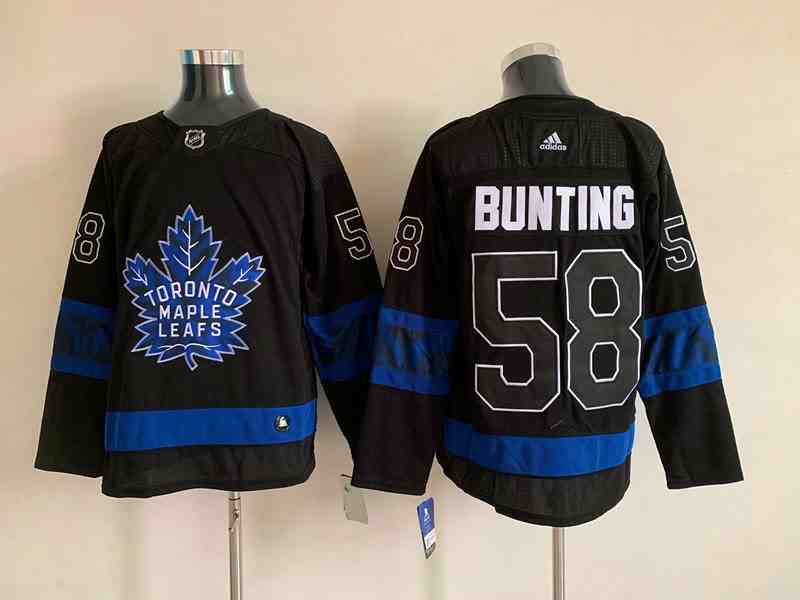 Men's Toronto Maple Leafs Black #58 Michael Bunting Alternate Premier Breakaway Reversible Stitched Jersey
