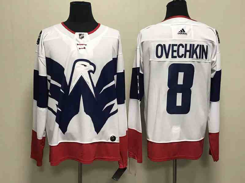 Mens Nhl Washington Capitals #8 Alexander Ovechkin White 2023 Stadium Series Primegreen Authentic Adidas Jersey